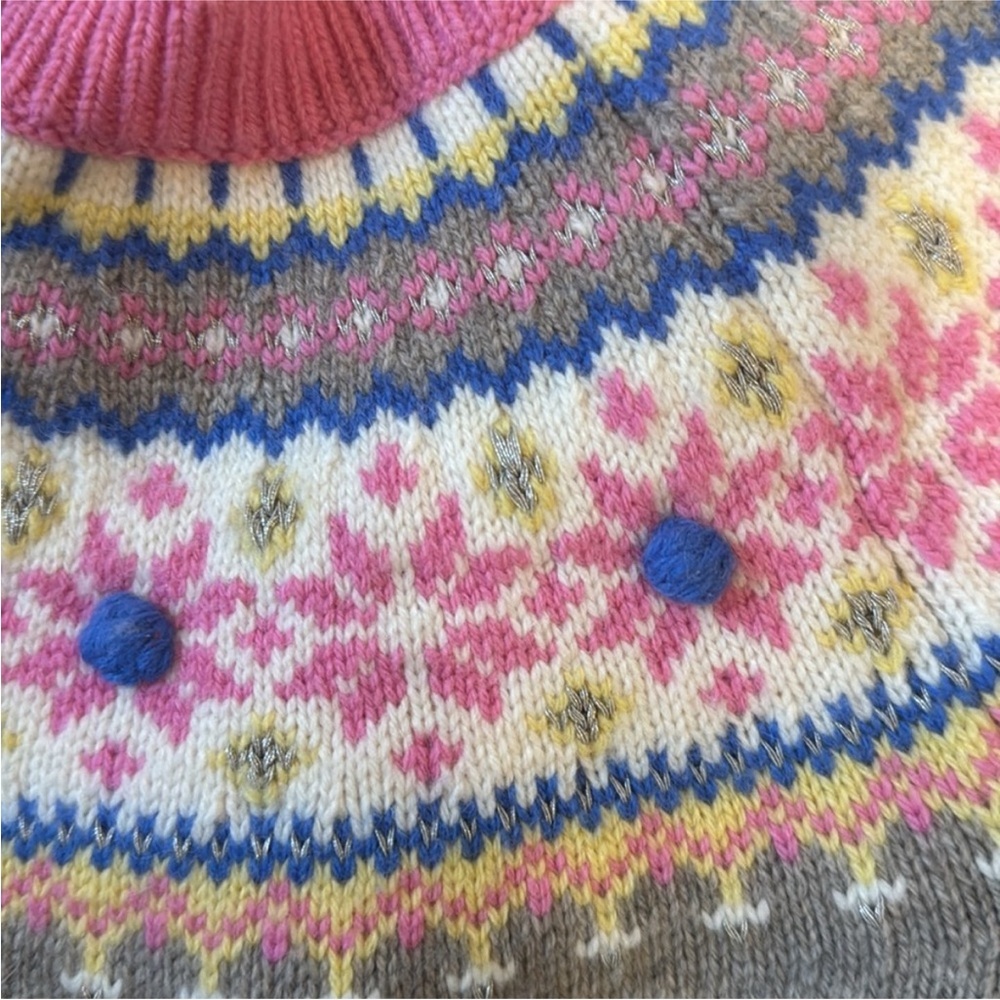 NWT • Mini Boden Eleanor Fair Isle Sweater - Picture 3 of 4